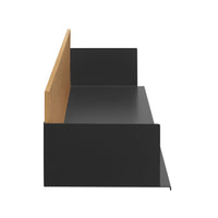 Wonder Wall 2.0 Shelf in White Oak / Oblivion - Angle 6