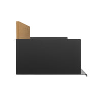 Wonder Wall 2.0 Shelf in White Oak / Oblivion - Angle 5