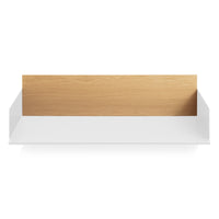 Wonder Wall 2.0 Shelf in White Oak / White - Angle 2