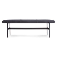 Daybench in Ink Leather - Angle 1