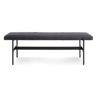 Daybench in Ink Leather - Angle 2