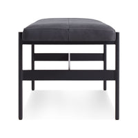 Daybench in Ink Leather - Angle 5