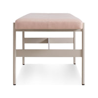 Daybench in Blush Leather / Putty - Angle 5