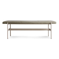 Daybench in Grey Green Leather - Angle 1
