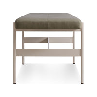 Daybench in Grey Green Leather - Angle 5