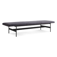 Daybench Jumbo in Ink Leather / Oblivion - Angle 4