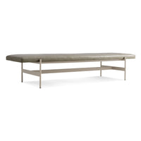 Daybench Jumbo in Grey Green Leather / Putty - Angle 3