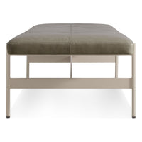 Daybench Jumbo in Grey Green Leather / Putty - Angle 5