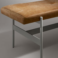 Daybench in Camel Leather / Putty - Angle 6