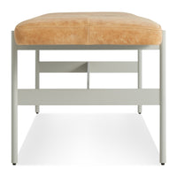 Daybench in Camel Leather / Putty - Angle 5