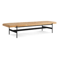 Daybench Jumbo in Camel Leather / Oblivion - Angle 4