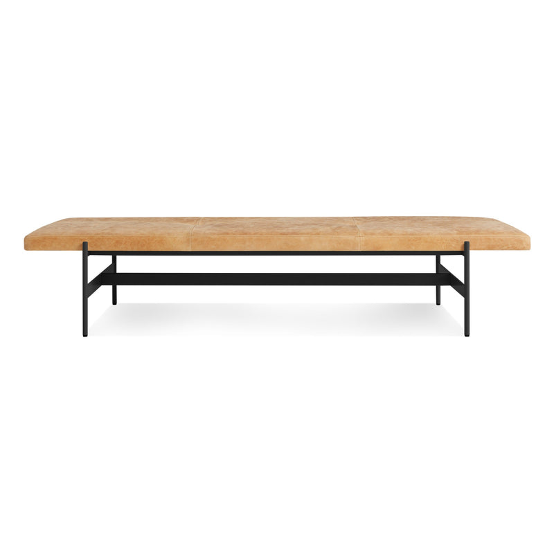 Daybench Jumbo in Camel Leather / Oblivion - Angle 2