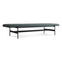 Daybench Jumbo in Maharam Mantle in Parsley / Oblivion - Angle 3