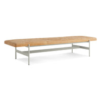 Daybench Jumbo in Camel Leather / Putty - Angle 4