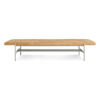 Daybench Jumbo in Camel Leather / Putty - Angle 2