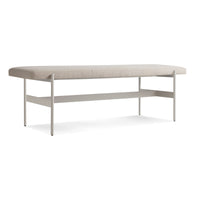 Daybench in Maharam Mantle in Future / Putty - Angle 3
