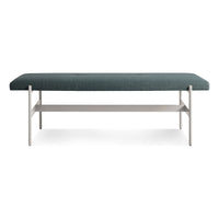 Daybench in Maharam Mantle in Parsley / Putty - Angle 2