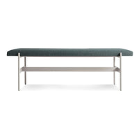 Daybench in Maharam Mantle in Parsley / Putty - Angle 1