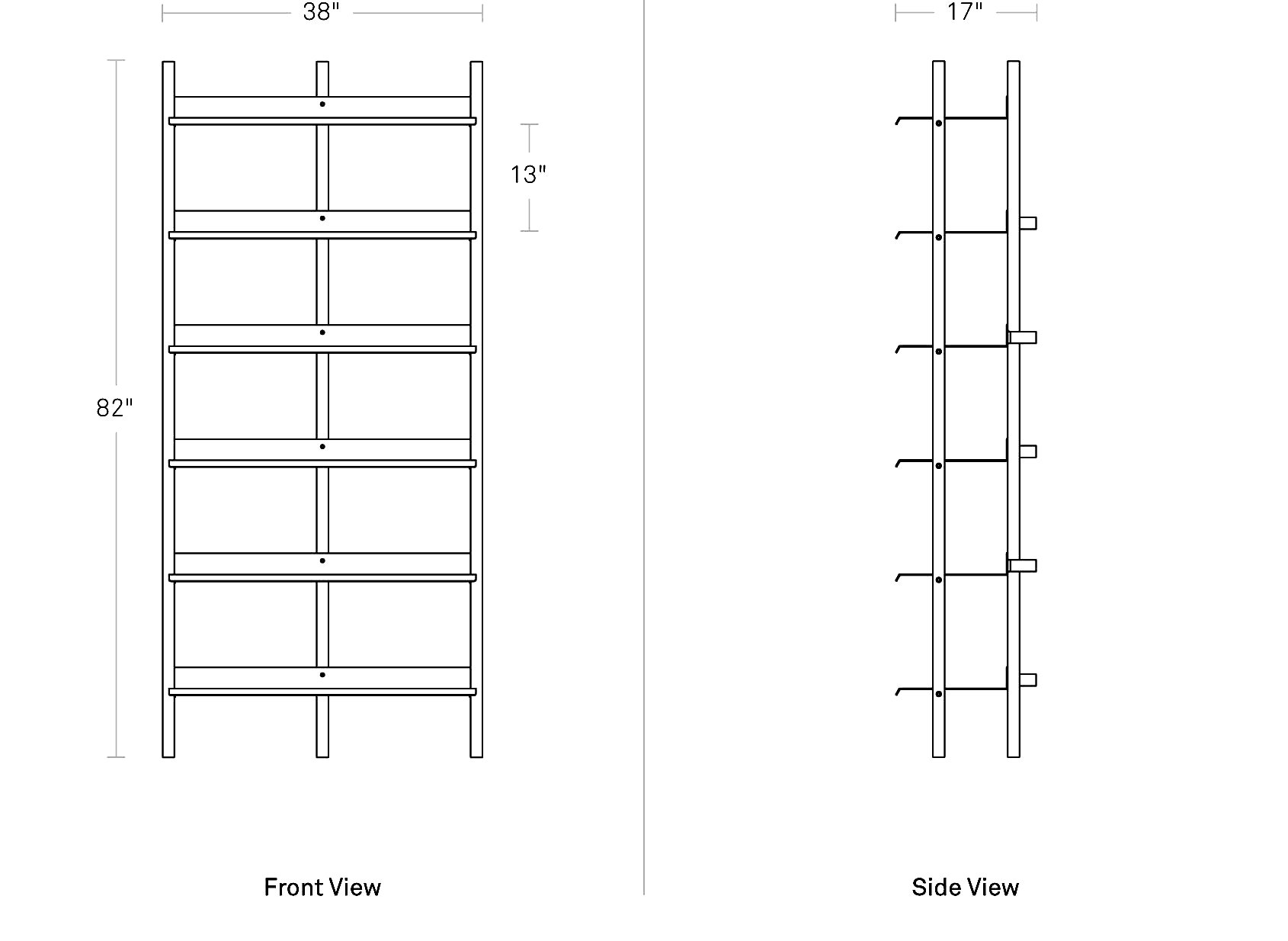 Browser Tall Add-On Bookcase, White Oak / White