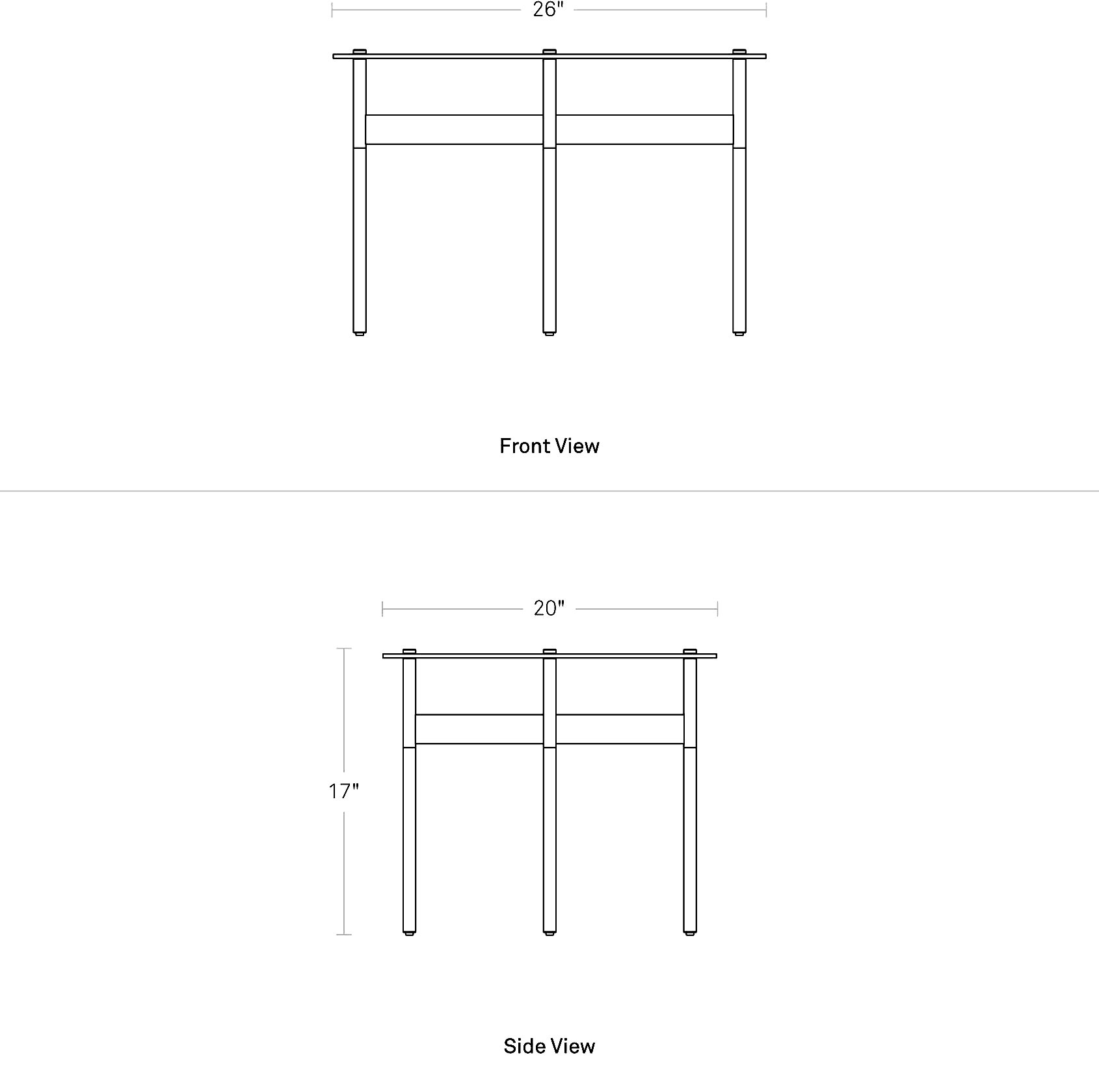 Flume Side Table Black Blu Dot