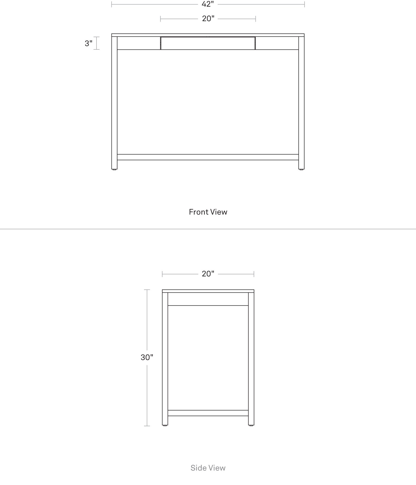 Open Plan Small Desk | Modern Furniture | Blu Dot