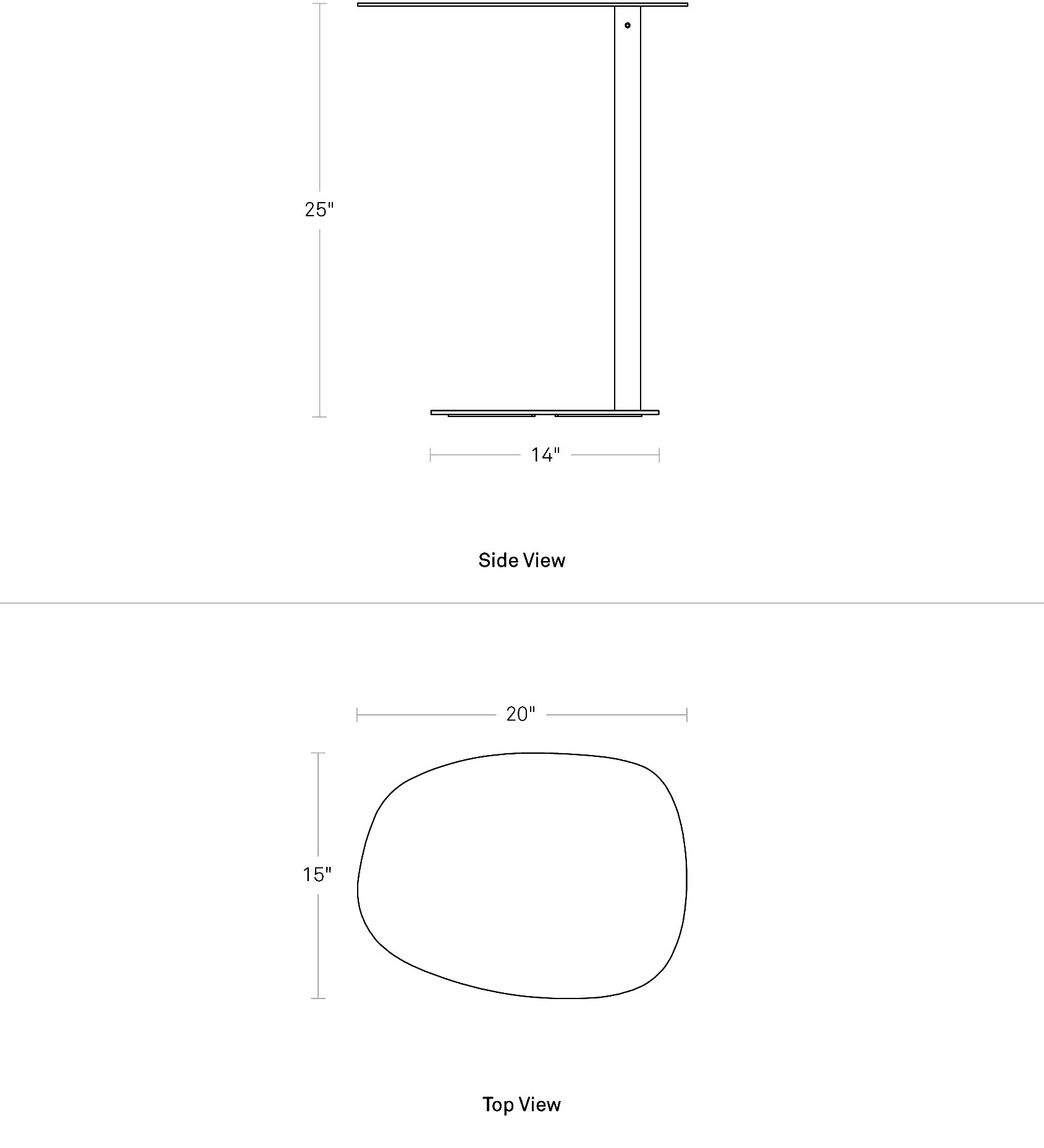 Swole Tall Side Table  Modern Market – Modern Market