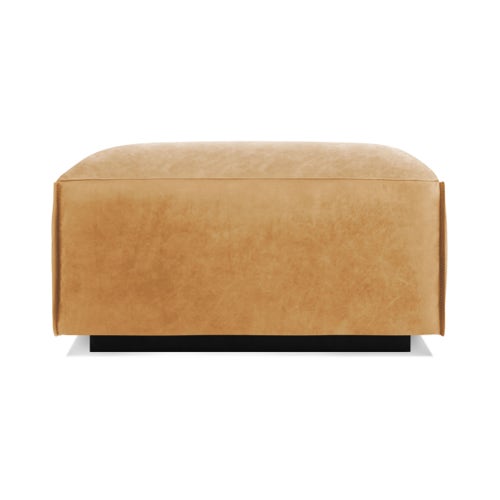 Cleon Leather Ottoman view 1