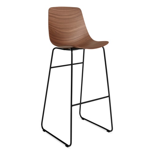 Clean Cut Barstool with Sled Leg view 2
