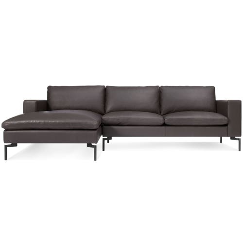 New Standard Leather Sofa w/ Chaise  view 1