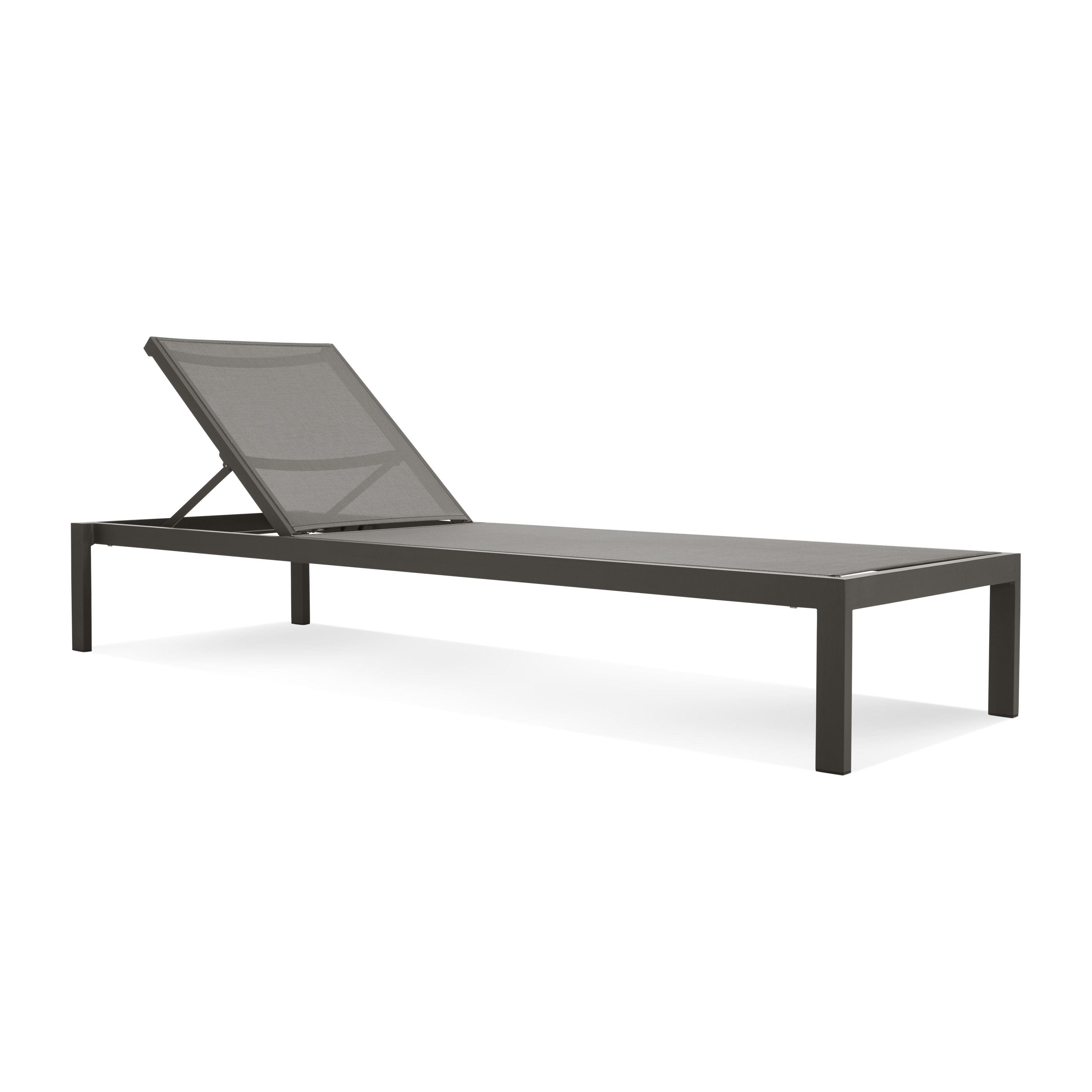 Powder coated aluminum chaise lounge clearance