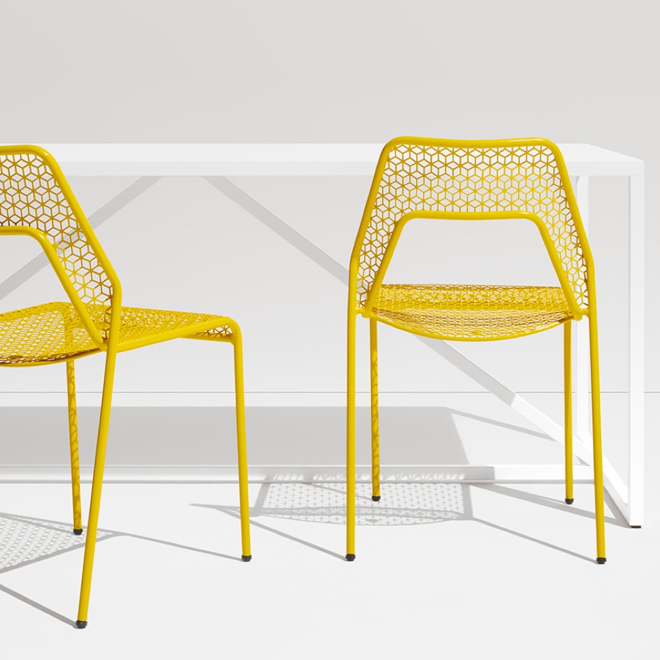 Yellow Hot Mesh Chair