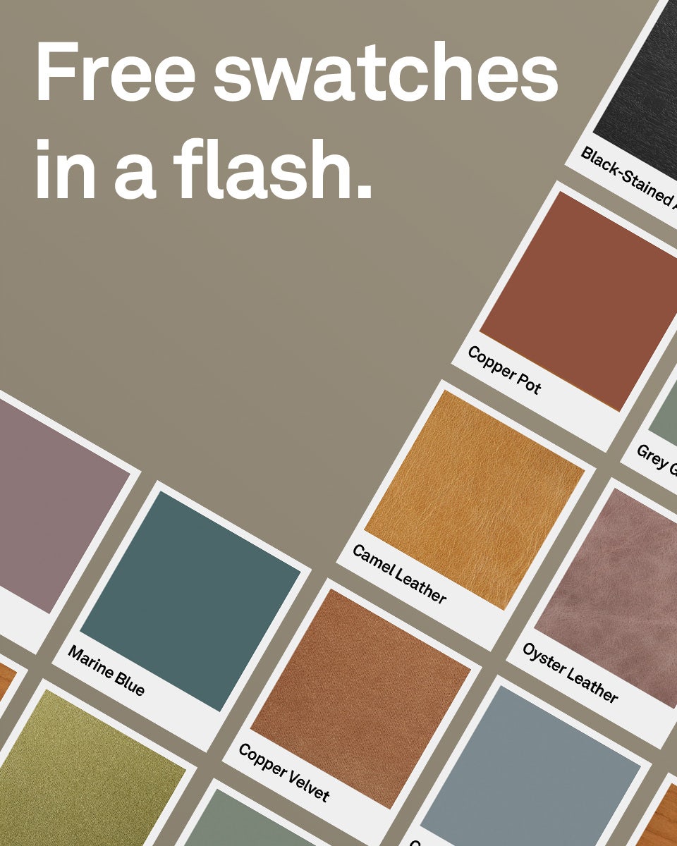 Free swatches in a flash. Preview of sample names and colors listed.