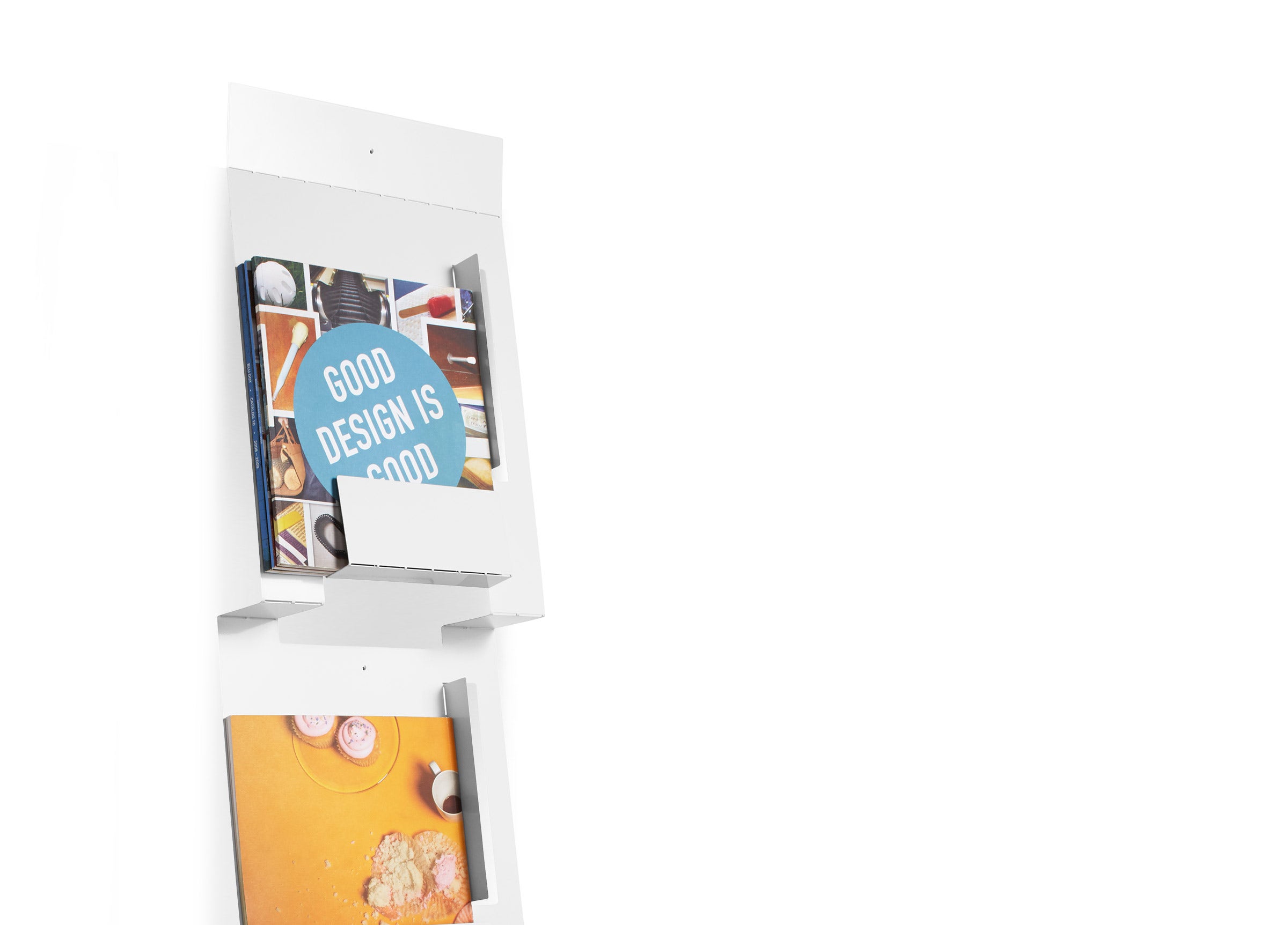 2D:3D Wall Magazine Rack