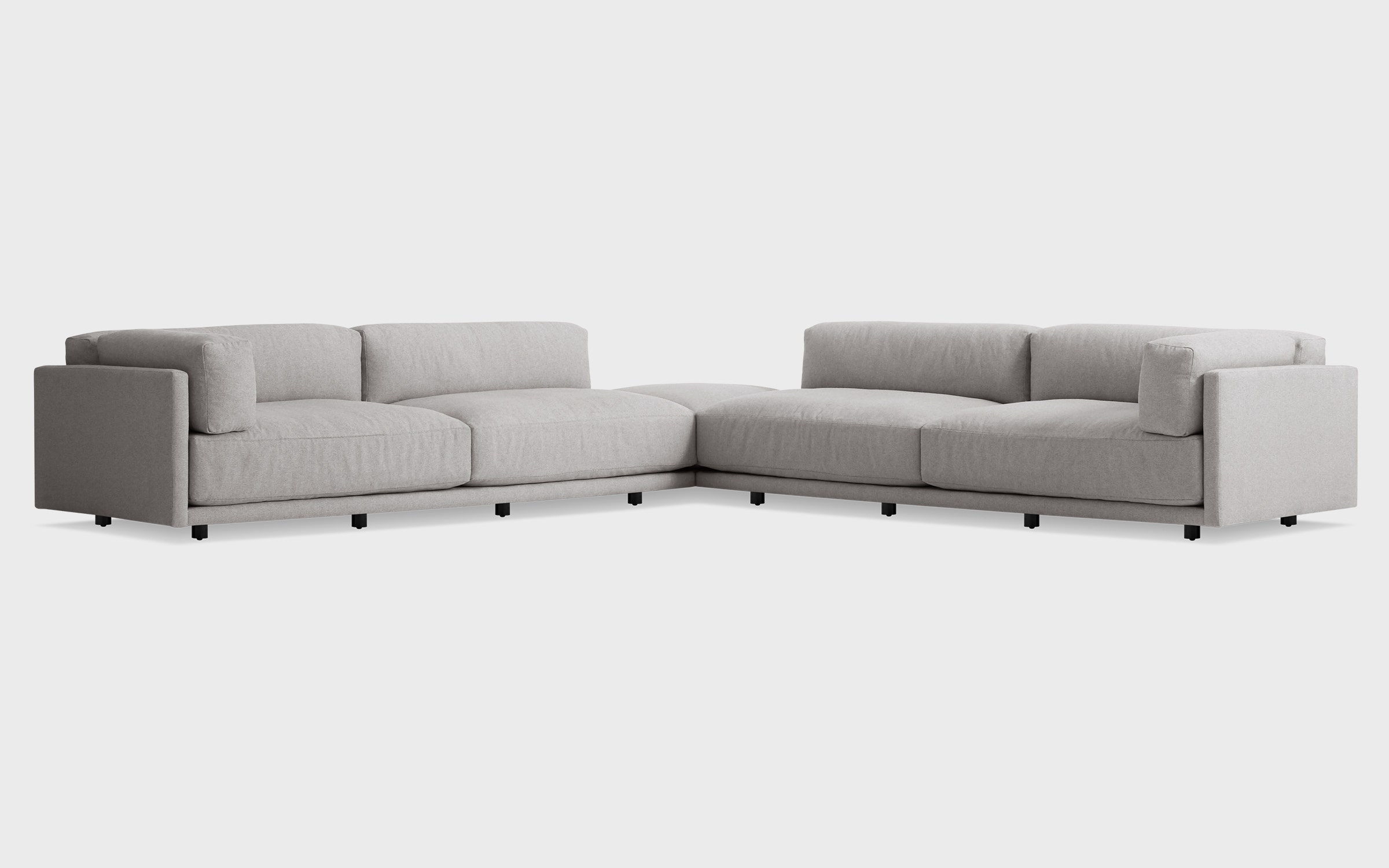 Sunday Backless L Sectional Sofa 