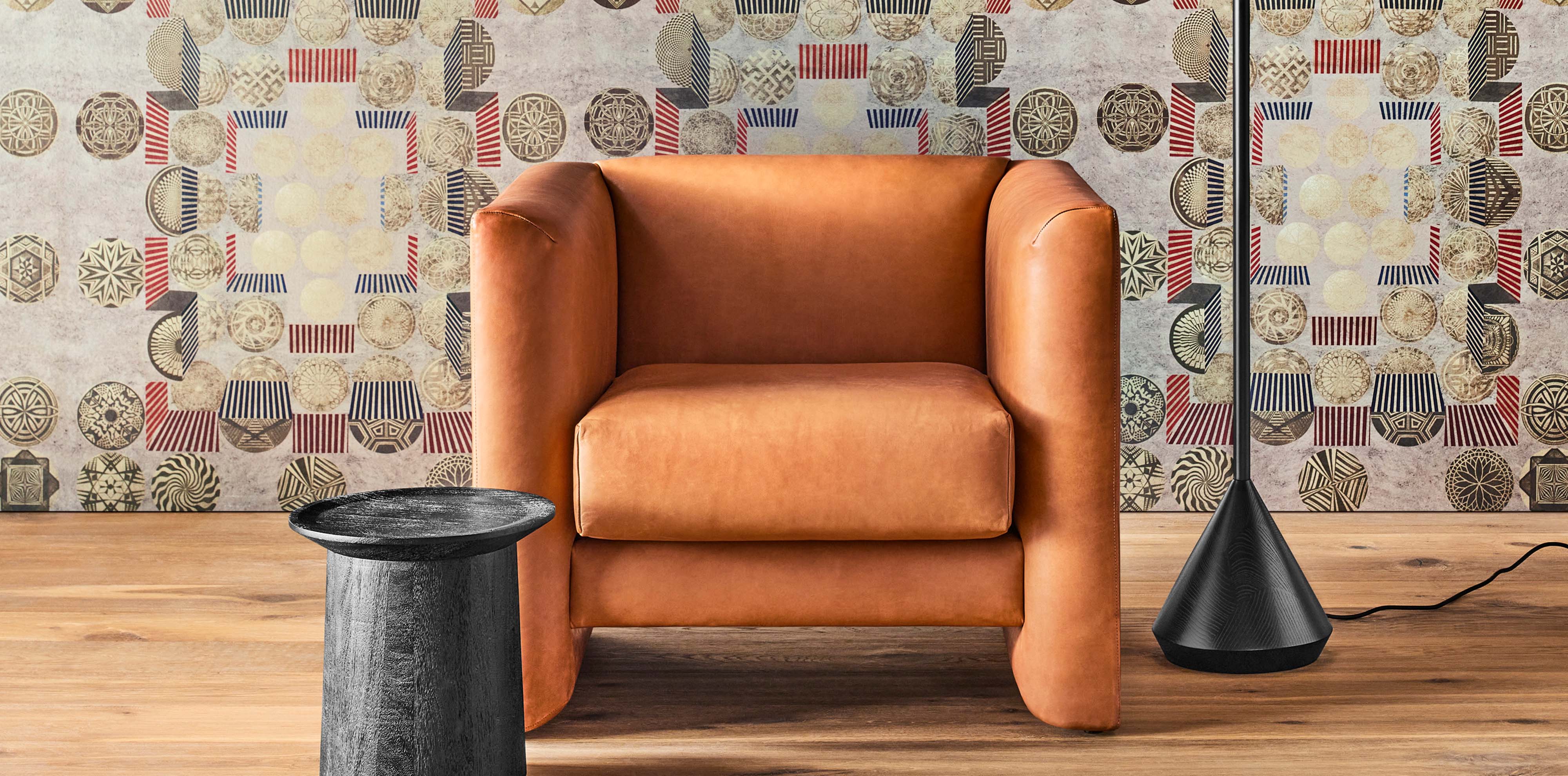 Double leather 2025 chair
