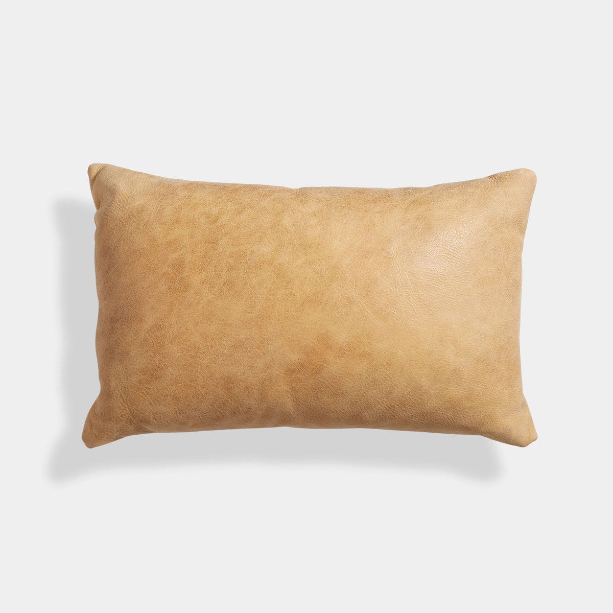 signal leather lumbar pillow