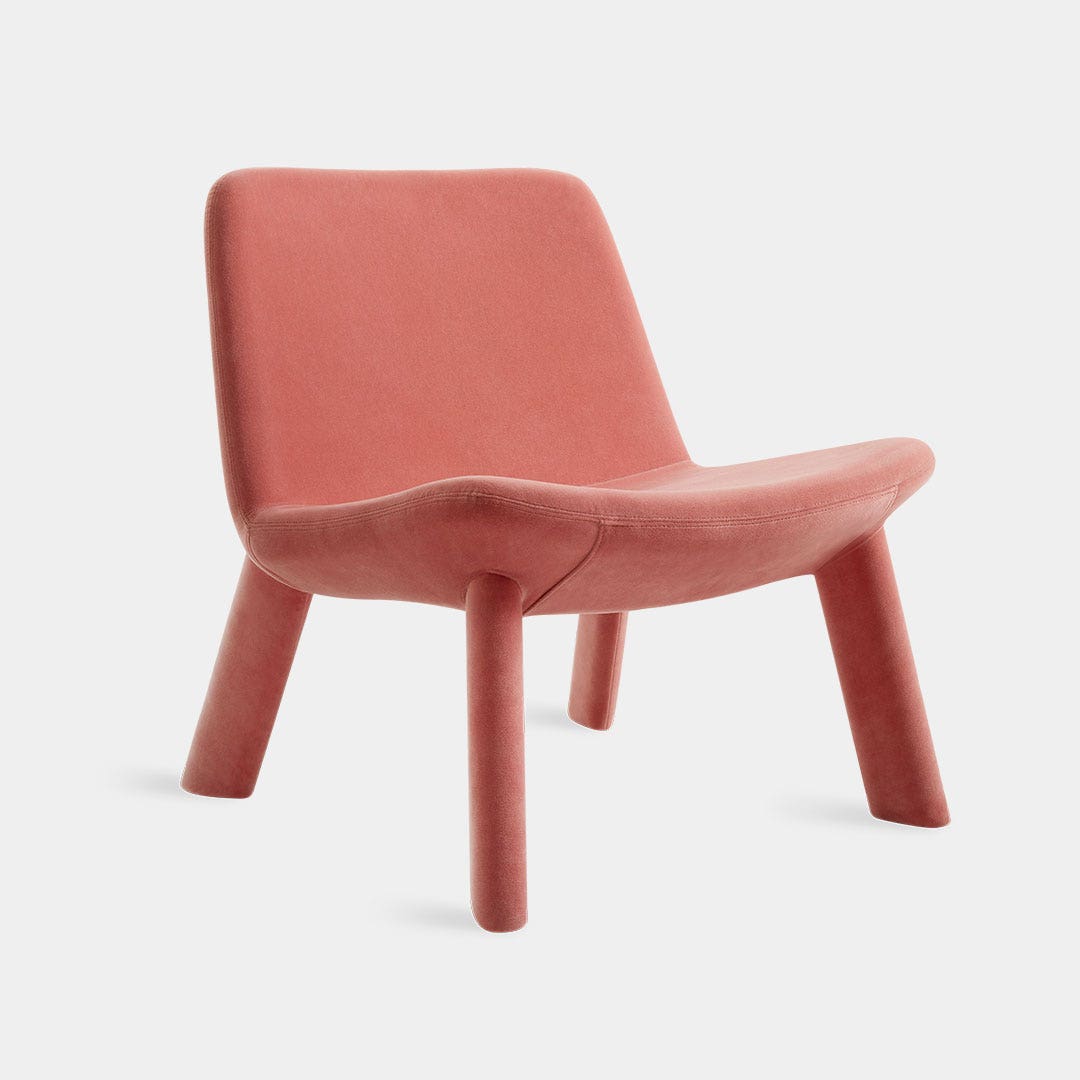 Neat Velvet Lounge Chair